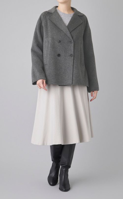 ダブルフェイスリバーショートコート