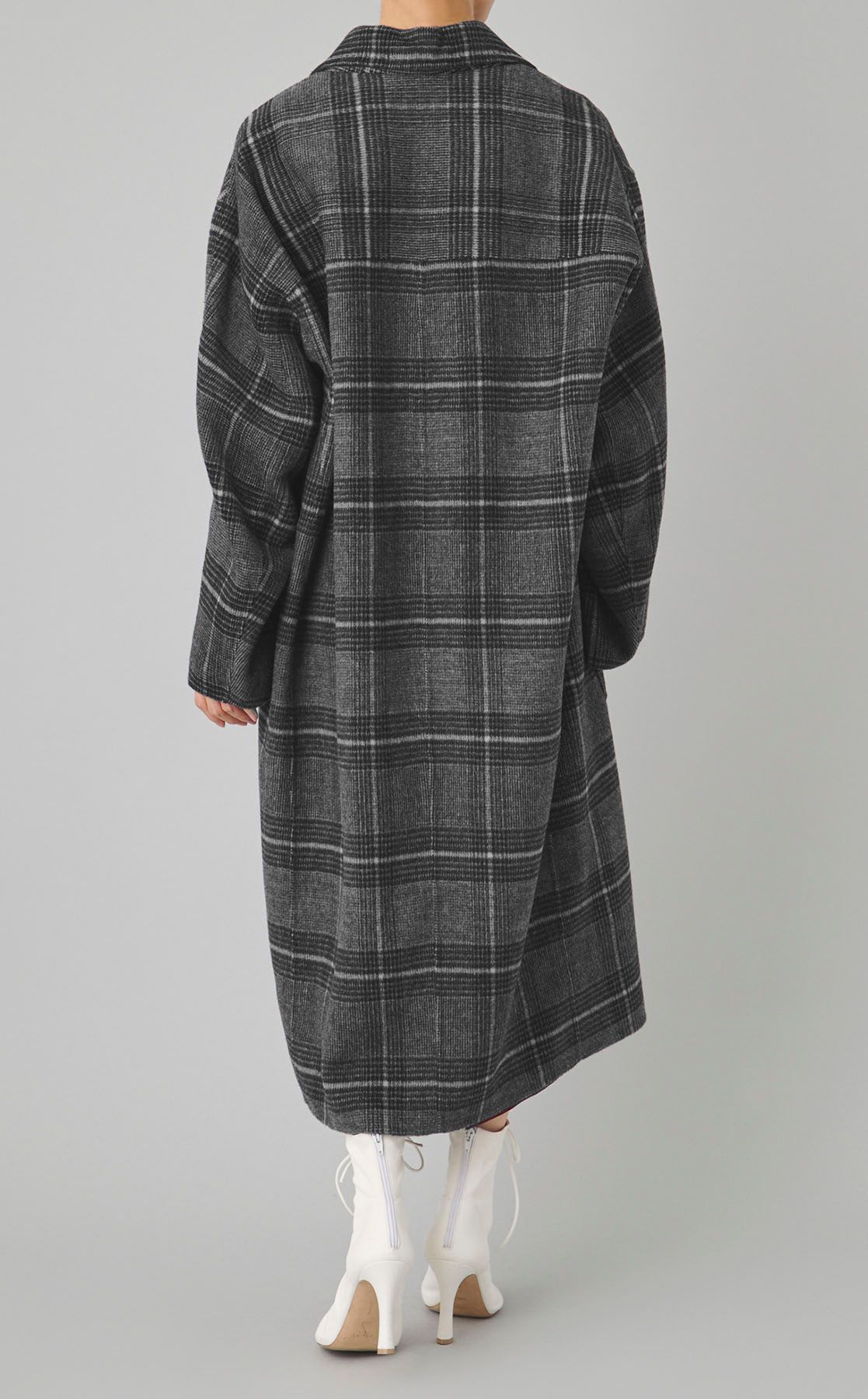 qualite｜ウールチェックチェスターコート