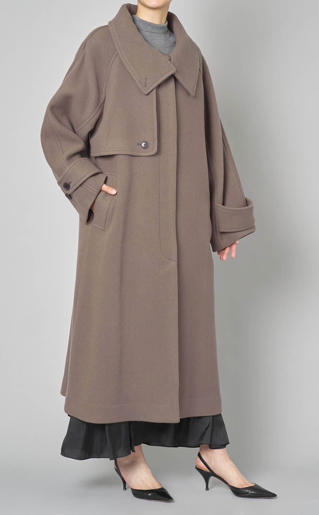 FRAY I.Dウールリバーバルマカンコート FRAY I.D｜ウールリバーバルマカンコート