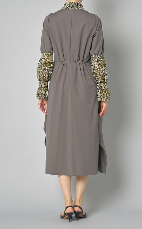 シアーエンブロイダリーコンビドレス