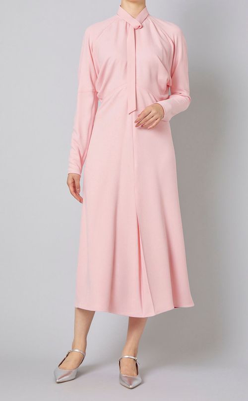 フロントデザインドルマンミディワンピース