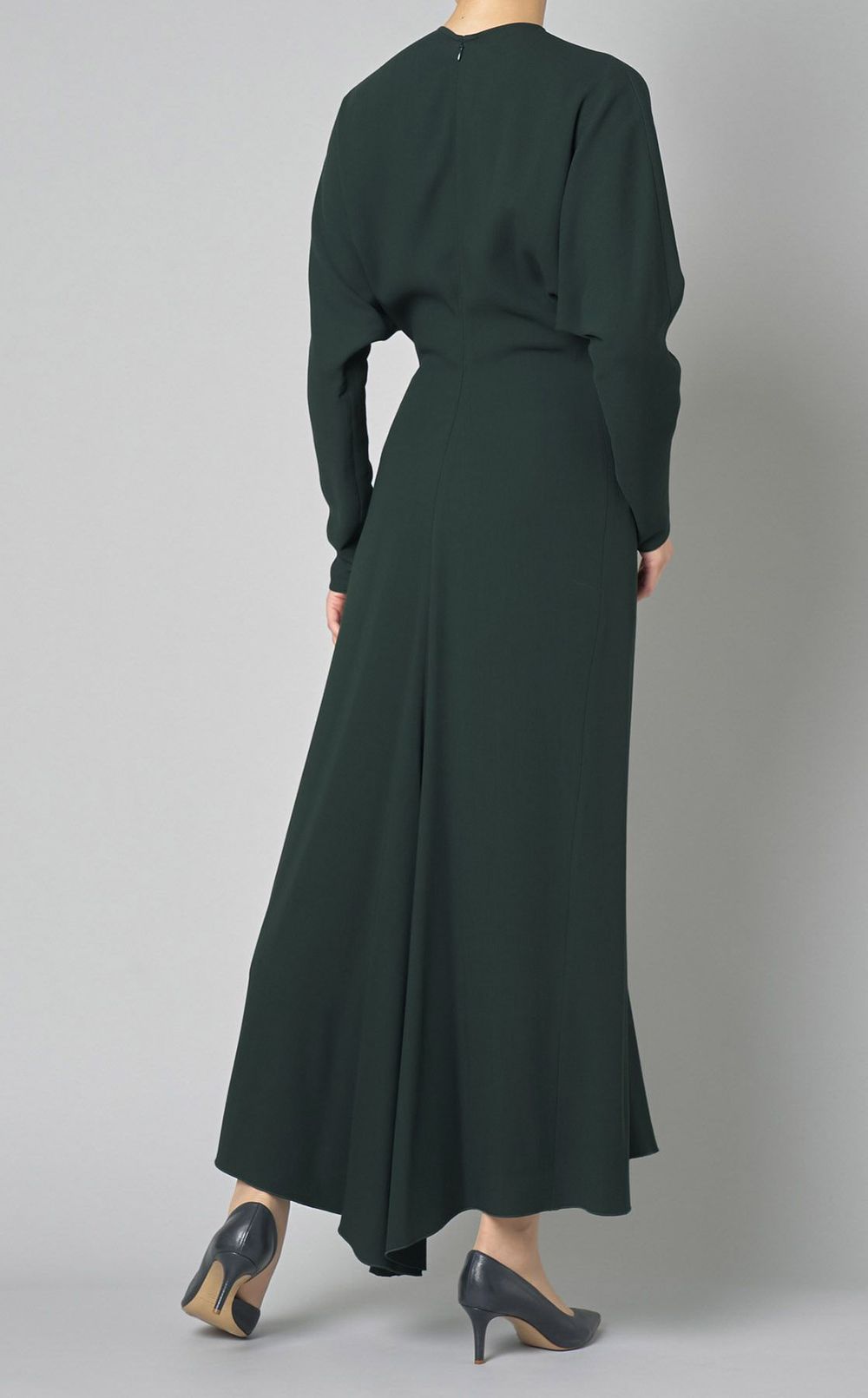 ロングスリーブドレープワンピース