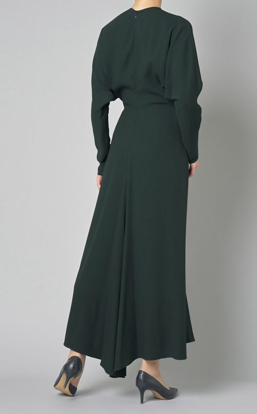 ロングスリーブドレープワンピース