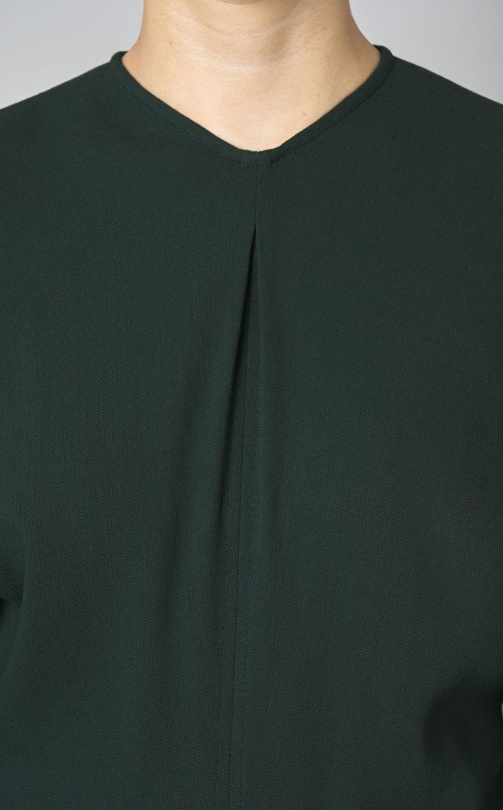 ロングスリーブドレープワンピース