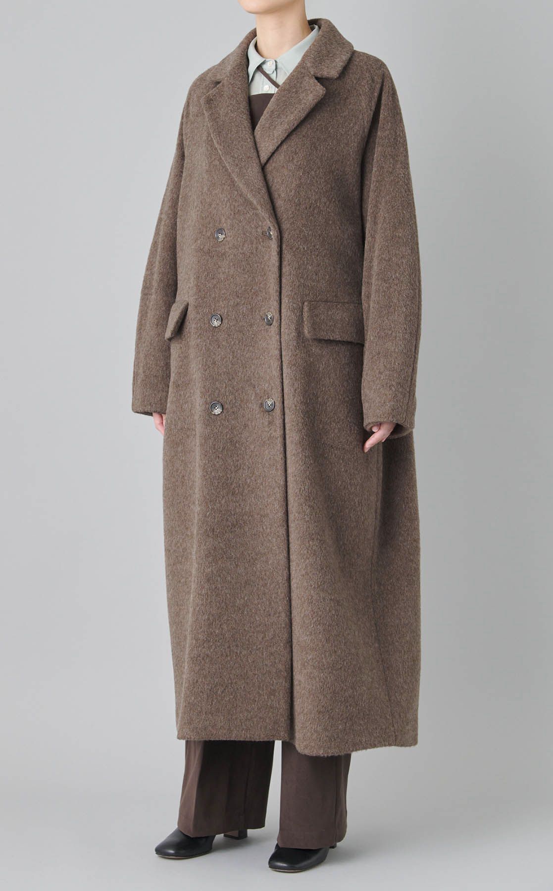 CLANE｜ダブルウールロングコート