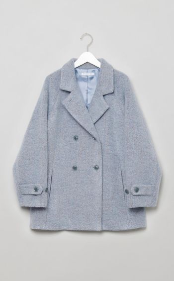 ループツイードダブルコート