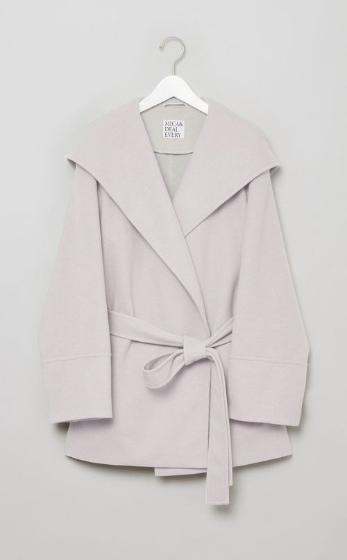 ショールカラーショートコート