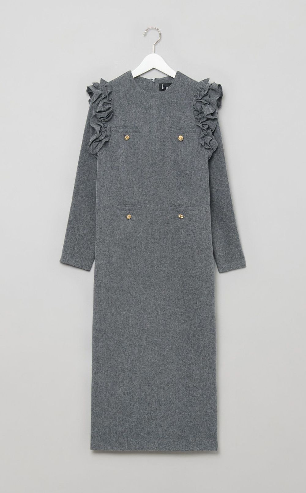 ヘリンボーンコクーンドレス