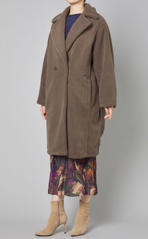 ボアコクーンコート