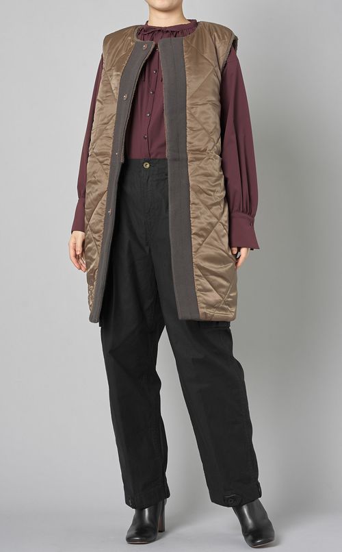 リバーシブルボアフリースジレ