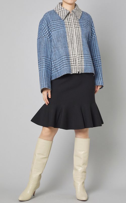 スムースニットフレアスカート