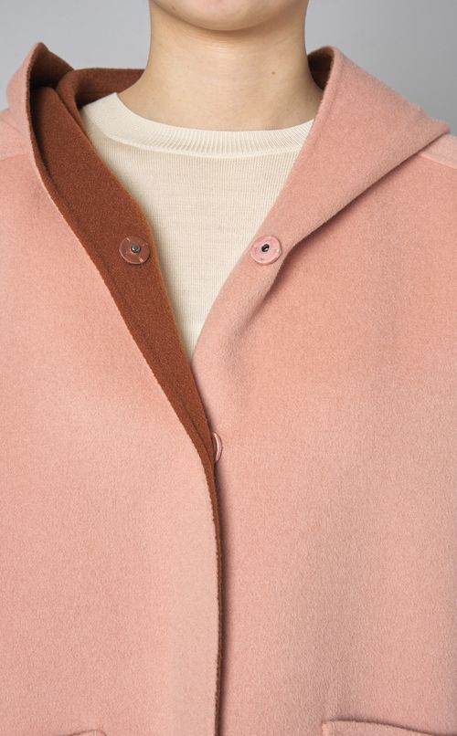 ウールフーディショートコート