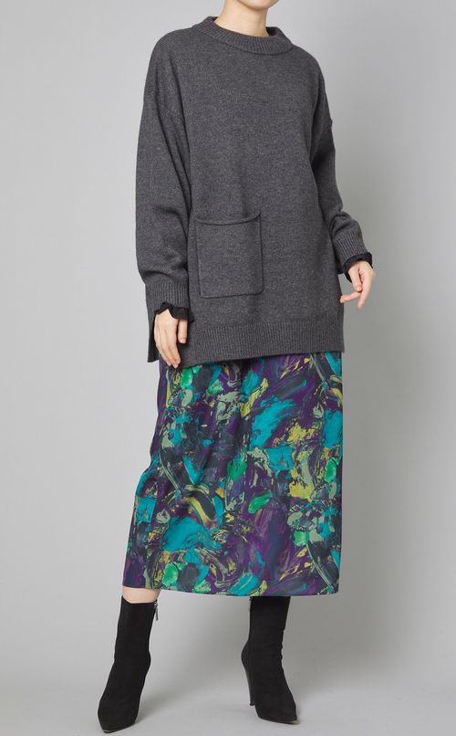 ラムミックスニットプルオーバー