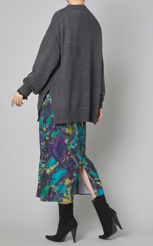 ラムミックスニットプルオーバー