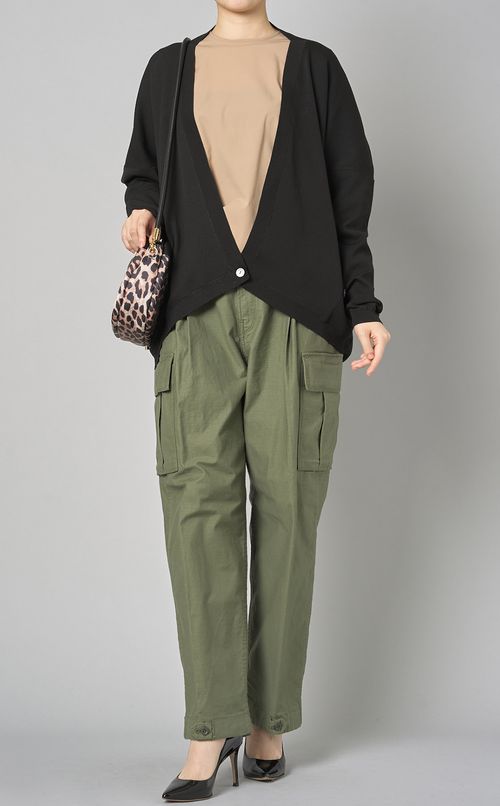 Knotレオパードナイロンバッグ