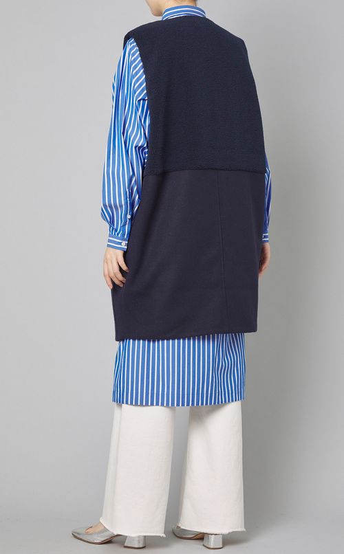 リバーシブルボアフリースジレ