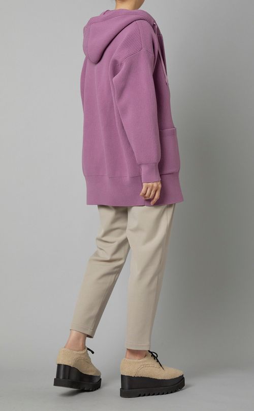 ダブルジップニットパーカー