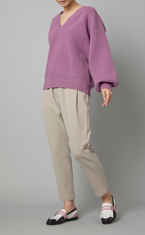 ビッグタックテーパードパンツ