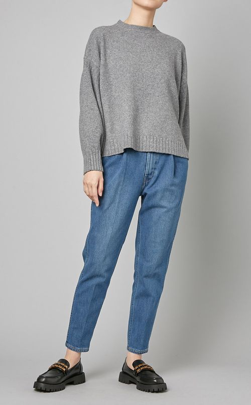 ショートワイドニットプルオーバー