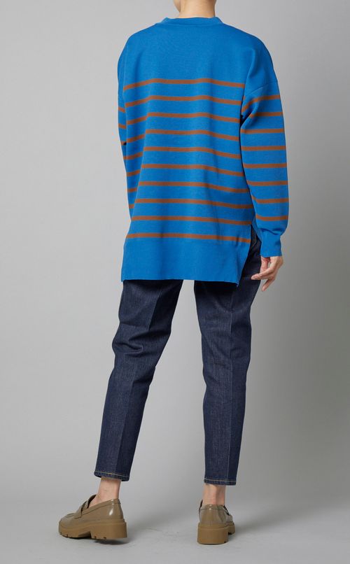 ボーダーワイドカーディガン