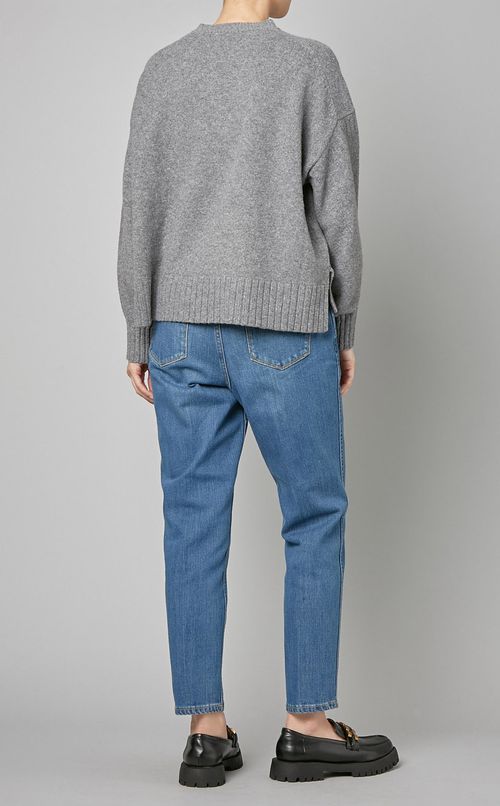 ショートワイドニットプルオーバー