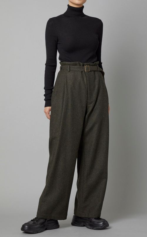 ベルテッドツイードパンツ