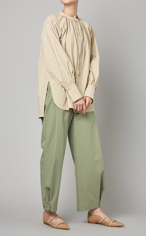 ボウタイギャザーシャツ