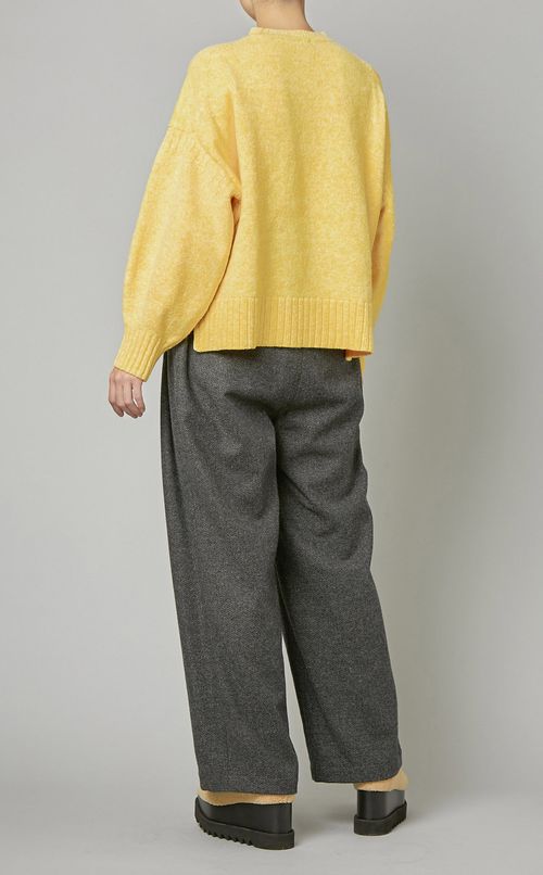 ショートワイドニットプルオーバー