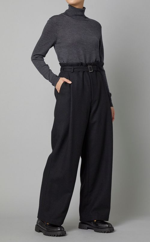 ベルテッドツイードパンツ