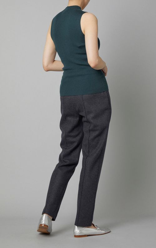 モックネックニットプルオーバー