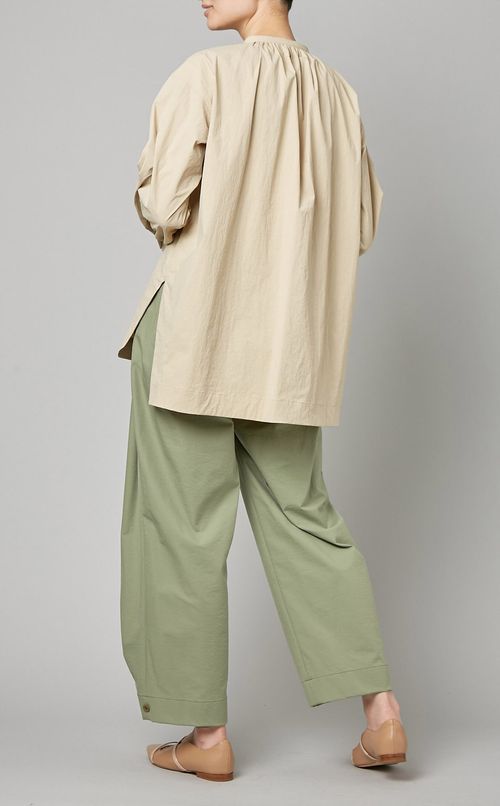 ボウタイギャザーシャツ