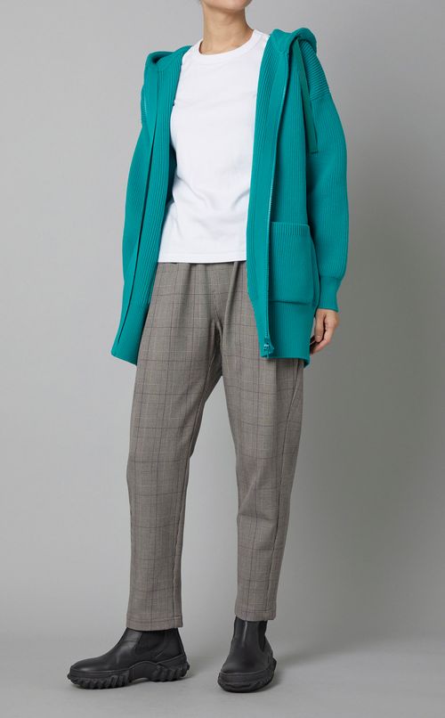 ダブルジップニットパーカー