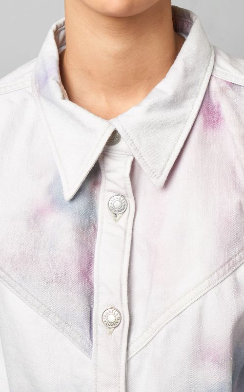 ギャザースリーブデニムジャケット