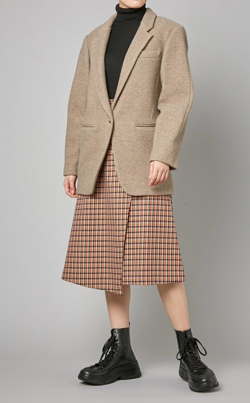 チェックミリタリースカート