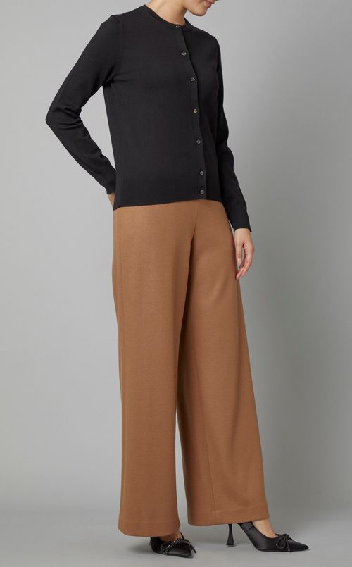 ウールクルーネックカーディガン