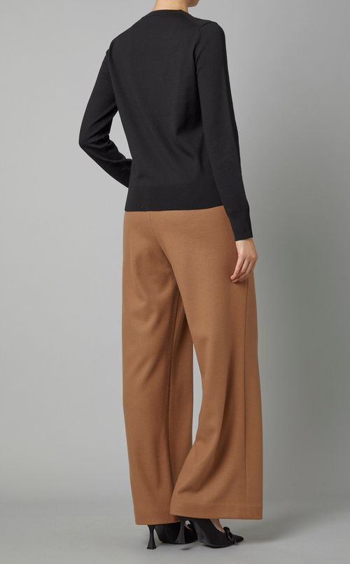 ウールクルーネックカーディガン