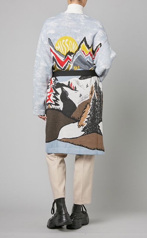 マルチカラーニットカーディガン