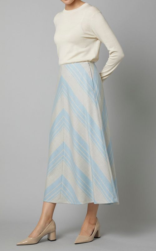 ストライプサキソニースカート