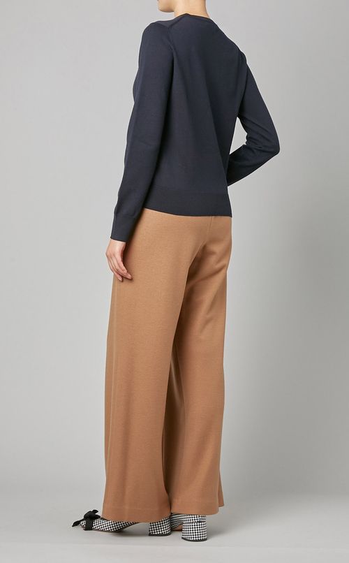 ウールクルーネックカーディガン