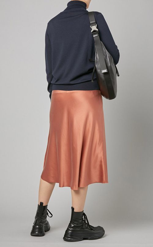 シルクフレアミディスカート