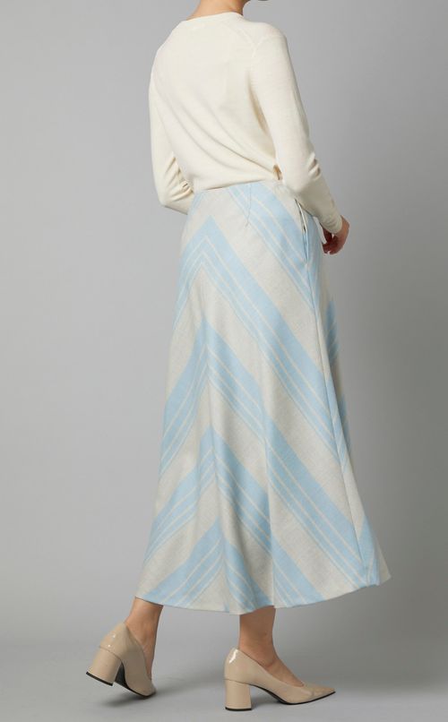 ストライプサキソニースカート