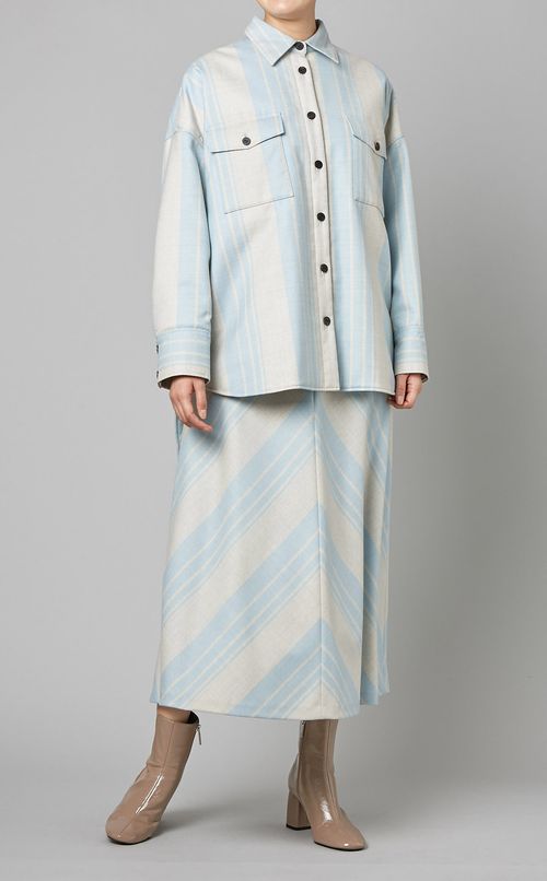 ストライプサキソニースカート