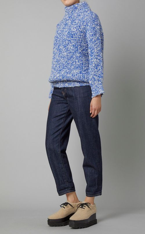 ハイネックニットプルオーバー