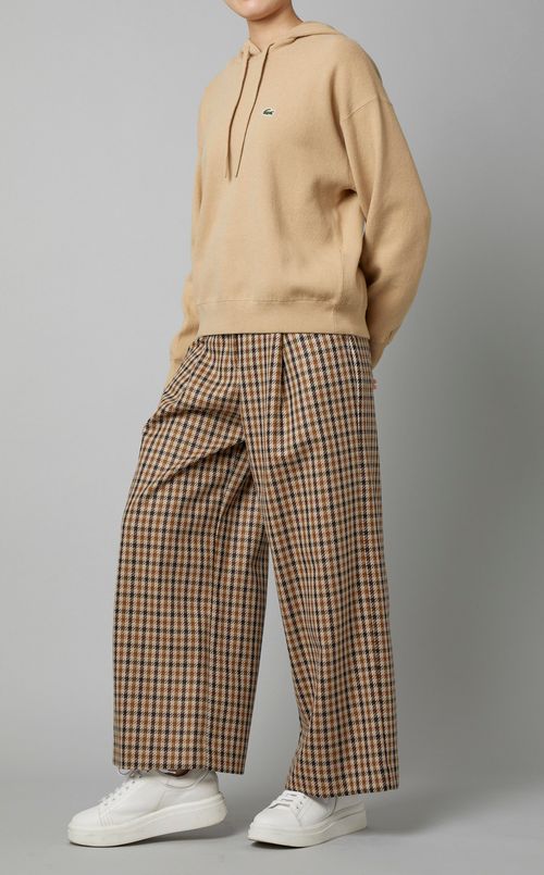 コットン混フーディプルオーバー