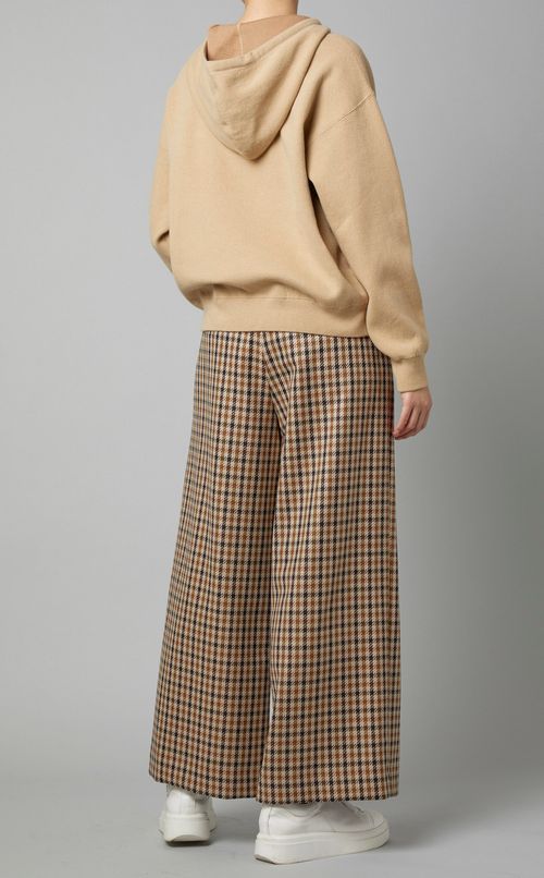 コットン混フーディプルオーバー