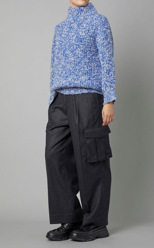 ハイネックニットプルオーバー