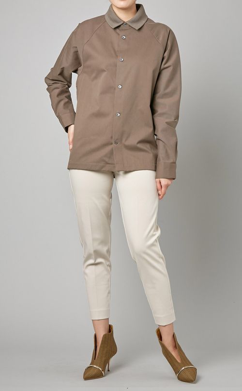 切替ワークジャケットブラウス