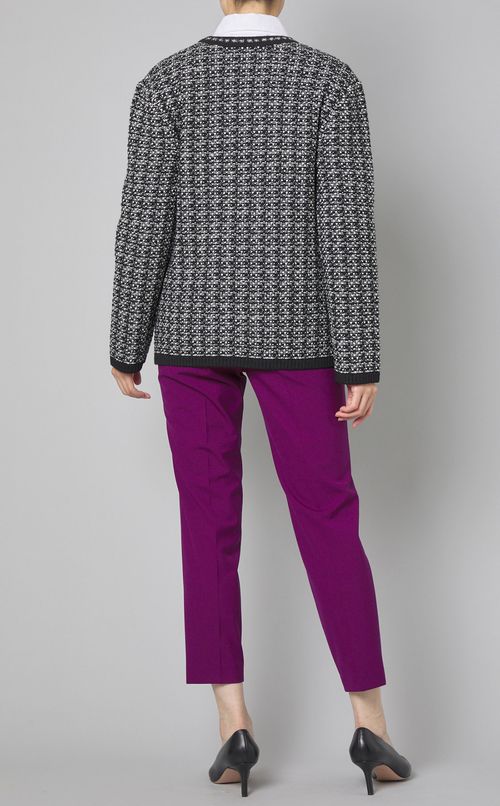 ツイーディーニットジャケット