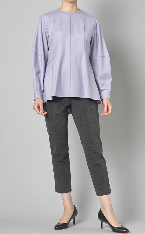 ウールプルオンテーパードパンツ