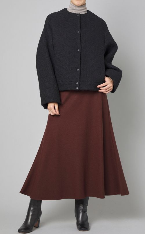 ウールスムースフレアスカート